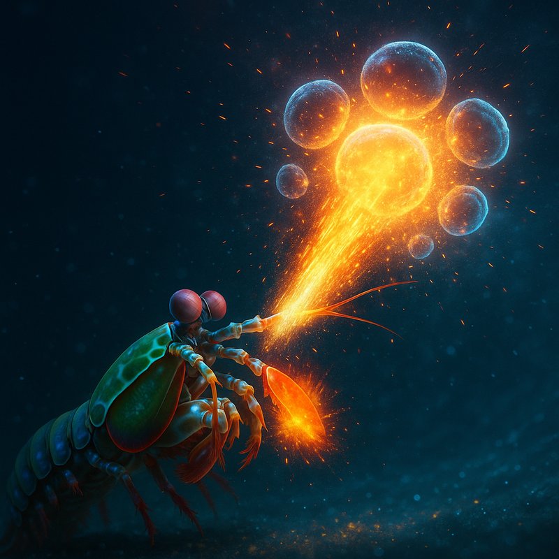 The Super-Heated Mantis Shrimp Strike