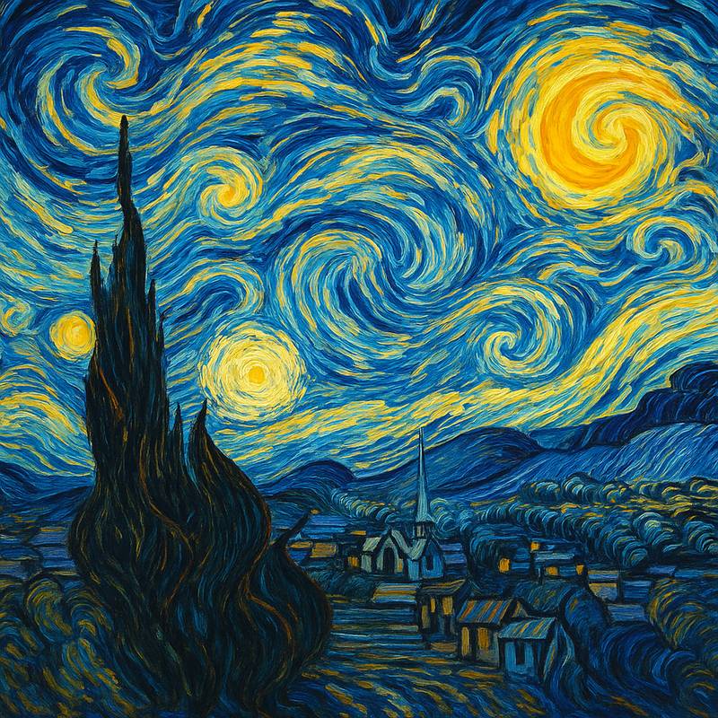 Vincent van Gogh's 'Starry Night' and Turbulence