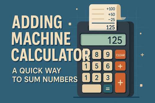 Adding Machine Calculator