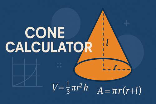 Cone Calculator: Easily Find Volume, Surface Area, and More
