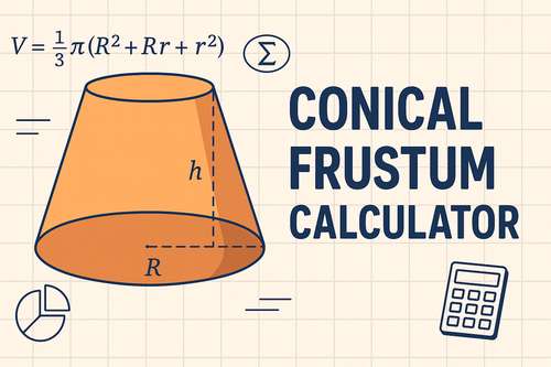 Conical Frustum Calculator