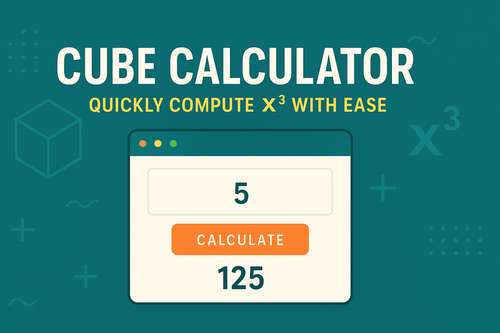 Cube Calculator x3