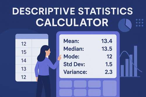 Descriptive Statistics Calculator
