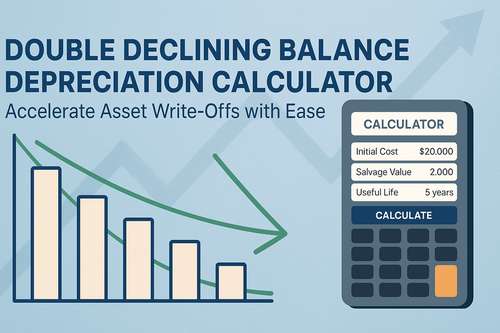 Double Declining Balance Depreciation Calculator