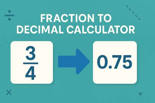 Fraction to Decimal Calculator
