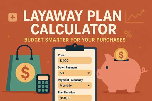 Layaway Plan Calculator