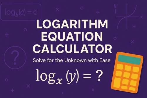 Logarithm Equation Calculator