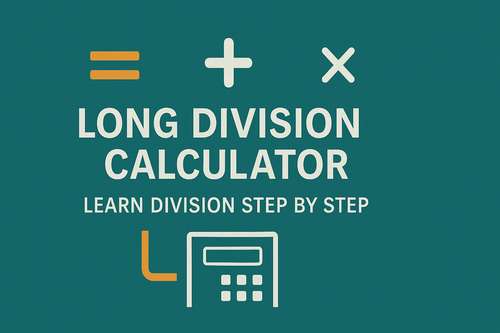 Long Division Calculator