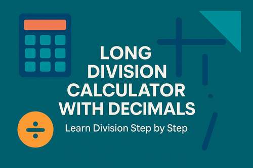Long Division Calculator with Decimals