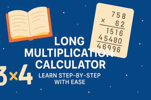Long Multiplication Calculator