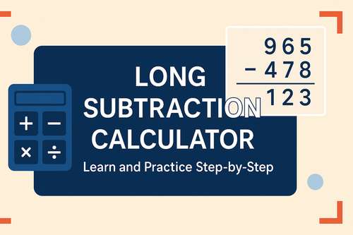 Long Subtraction Calculator