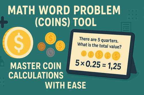 Math Word Problem (Coins) Tool