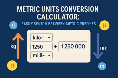 Metric Units Conversion Calculator