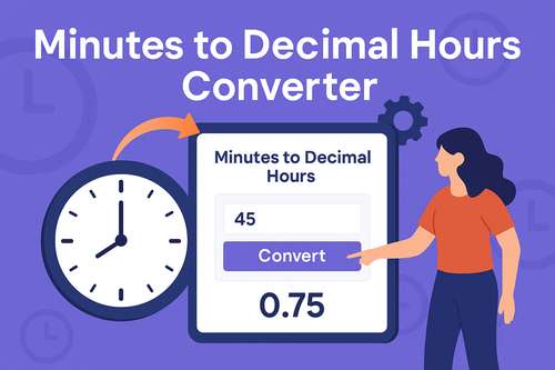 Minutes to Decimal Hours Converter