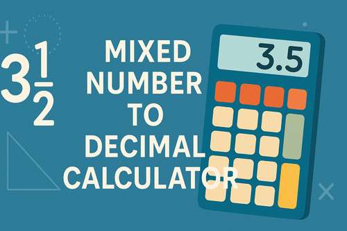 Mixed Number to Decimal Calculator