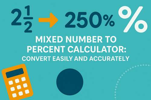 Mixed Number to Percent Calculator