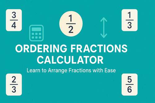 Ordering Fractions Calculator