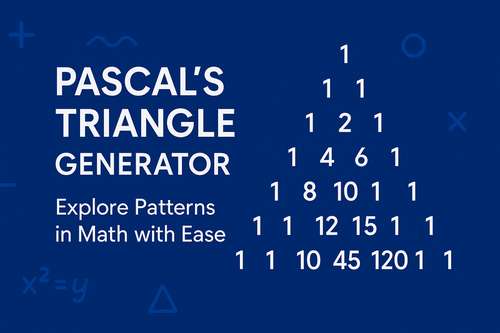 Pascals Triangle Generator