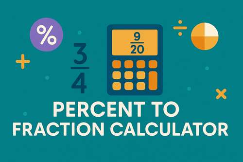 Percent to Fraction Calculator