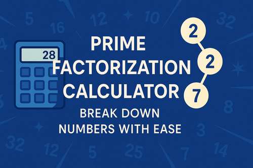 Prime Factorization Calculator