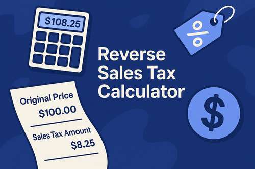 Reverse Sales Tax Calculator