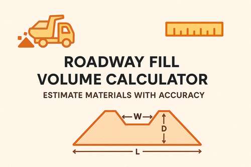 Roadway Fill Volume Calculator