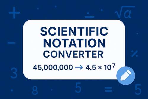 Scientific Notation Converter