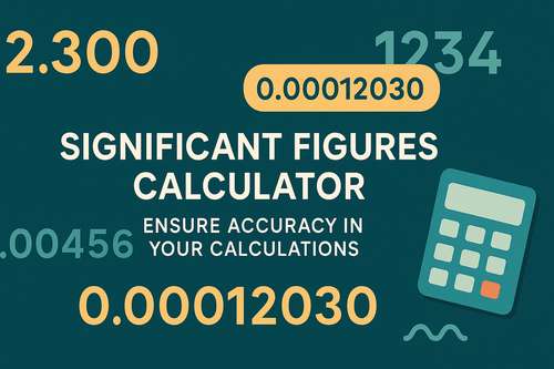 Significant Figures Calculator