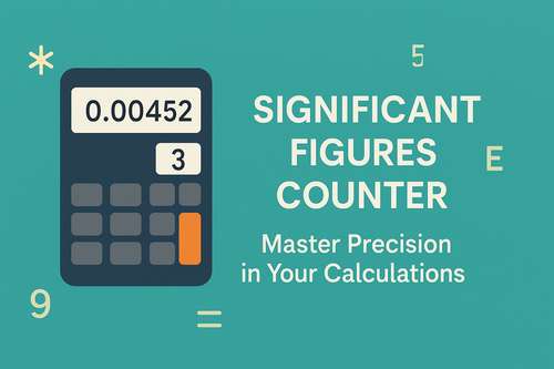 Significant Figures Counter