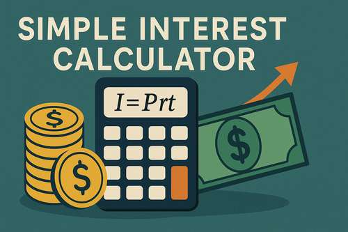 Simple Interest Calculator (I = Prt)