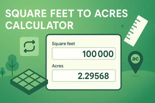 Square Feet to Acres Calculator