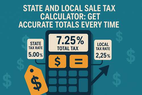 State and Local Sales Tax Calculator