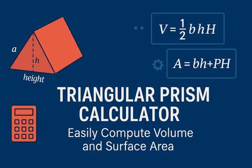 Triangular Prism Calculator