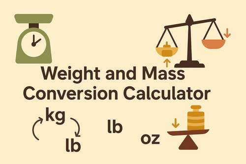 Weight and Mass Conversion Calculator