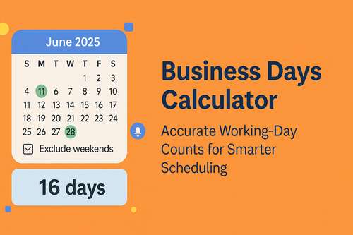 Business Days Calculator: Accurate Working-Day Counts for Smarter Scheduling