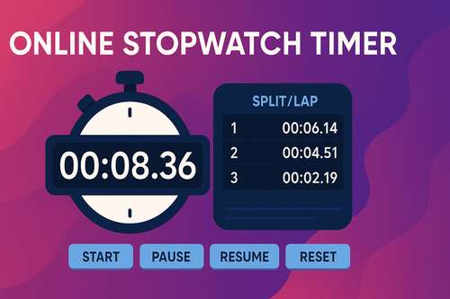 Online Stopwatch Timer