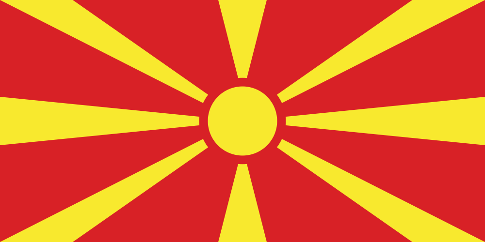 North Macedonia flag
