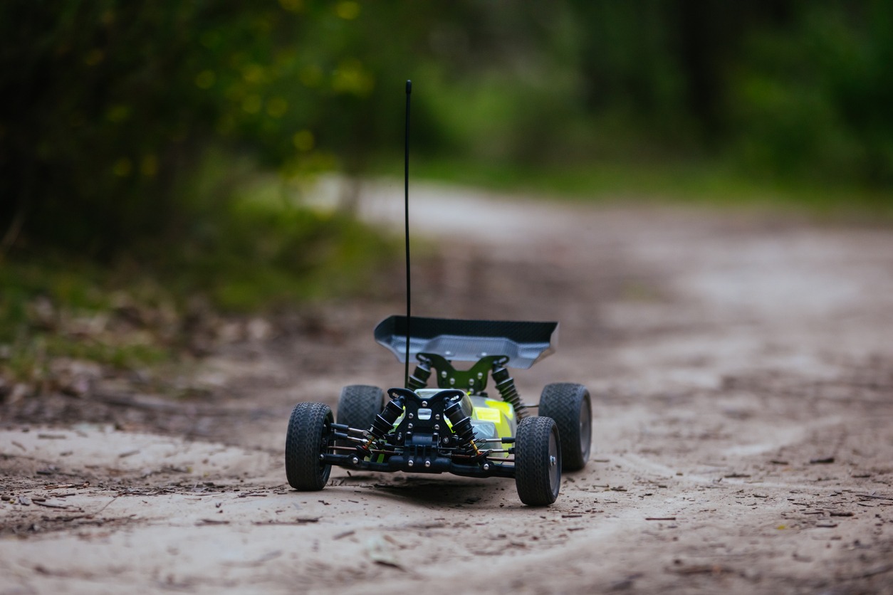 Radio Controlled Car In Action