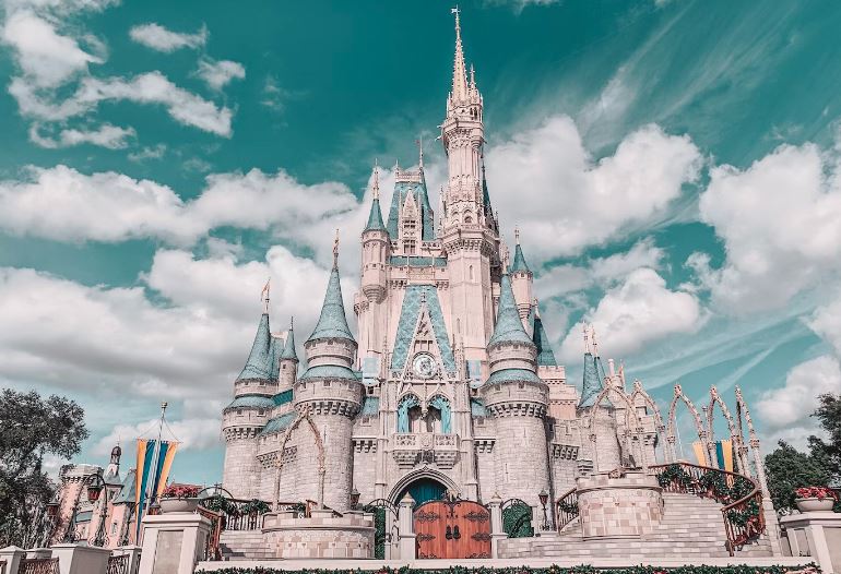 Disney, Amusement Park, Disney World, Magic Kindom, Architecture, Building, Castle, Spire, Steeple, Tower, Theme Park, Church, Cathedral, Fort, Urban, Town, Housing