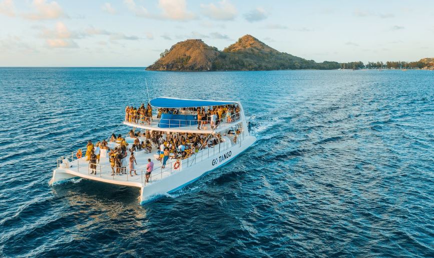 Vehicle, Boat, Transportation, Human, Outdoors, Land, Sea, Yacht, Shoreline, Coast, St Lucia, Island, Ariel, Carribean